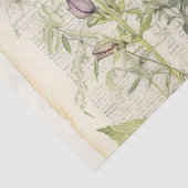 ヴィンテージ水彩の自然な野生の花 薄葉紙 (詳細)