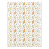 ヴィンテージ水彩エッグ&春の花イースター テーブルクロス (正面)