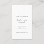 ヴィンテージ水彩カメラと花 名刺 (裏面)