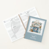 ヴィンテージ水彩キッチンファミリーレシピ ノートブック (内部)