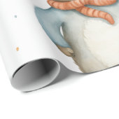 ヴィンテージ水彩クマ ラッピングペーパー (ロールコーナー)