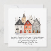 ヴィンテージ水彩クリスマスパーソナライズされた シーズンカード (正面)