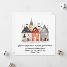 ヴィンテージ水彩クリスマスパーソナライズされた