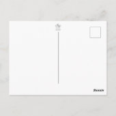 ヴィンテージ水彩クリスマスポストカード ポストカード (裏面)