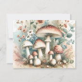 ヴィンテージ水彩コテージコア結婚ズ セーブザデート (裏面)