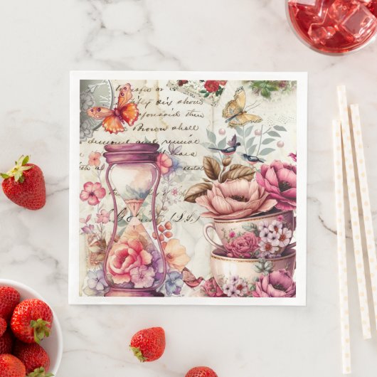 ヴィンテージ水彩コラージュ (インサイチュ)