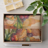 ヴィンテージ水彩サンクスギビングカボチャ収穫 薄葉紙 (ギフト)