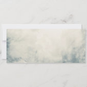 ヴィンテージ水彩スカイ抽象芸術モダン結婚ズ 招待状 (裏面)