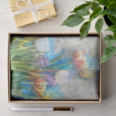 ヴィンテージ水彩チューリップフラワーイースター 薄葉紙 (ギフト)