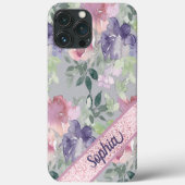 ヴィンテージ水彩ピンクの花 Case-Mate iPhoneケース (裏面)