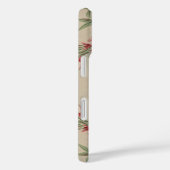 ヴィンテージ水彩ピンクフローラ パーソナライズされた Case-Mate iPhoneケース (裏面 / 右)