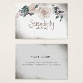 ヴィンテージ水彩ピンクローズフローラ (正面&裏面)