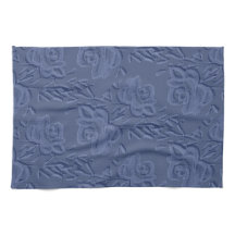 ヴィンテージ水彩フラワーブルー