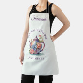 ヴィンテージ水彩フローラティーポットナショナルホットティー エプロン (インサイチュ)