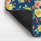 ヴィンテージ水彩フローラバラ背景 | マウスパッド (コーナー)