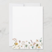 ヴィンテージ水彩フローラブライダルシャワー 招待状 (裏面)