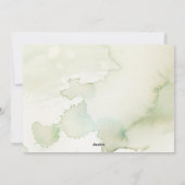 ヴィンテージ水彩フローラメリークリスマス写真 シーズンカード (裏面)