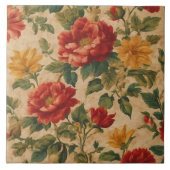 ヴィンテージ水彩フローラ収モダン集 タイル (正面)