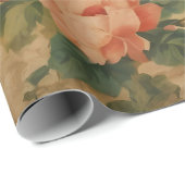 ヴィンテージ水彩フローラ収人気がある集 ラッピングペーパー (ロールコーナー)