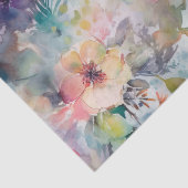 ヴィンテージ水彩フローラ植物模様 薄葉紙 (詳細)