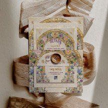 ヴィンテージ水彩フローラ結婚ズ