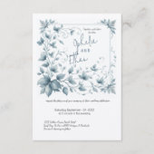 ヴィンテージ水彩フローラ結婚式招待状 招待状 (正面)