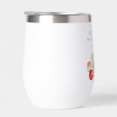 ヴィンテージ水彩ブルーレッドフローラブライダルシャワー (右面)