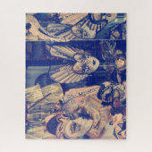 ヴィンテージ水彩ベネチアンマスク ジグソーパズル (縦)