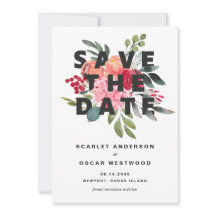 ヴィンテージ水彩ボタニカル ウェディング