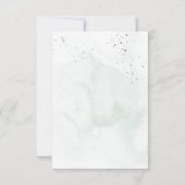 ヴィンテージ水彩ボトルQRコードウェディングRSVP 出欠カード (裏面)