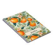 ヴィンテージ水彩ミカン ノートブック (右側)