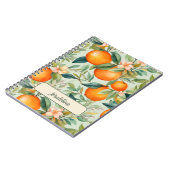 ヴィンテージ水彩ミカン ノートブック (左側)