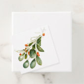 ヴィンテージ水彩ミスタントクリスマスギフトタグ フェイバータグ (インサイチュ)