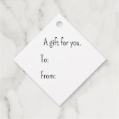 ヴィンテージ水彩ミスタントクリスマスギフトタグ フェイバータグ (裏面)