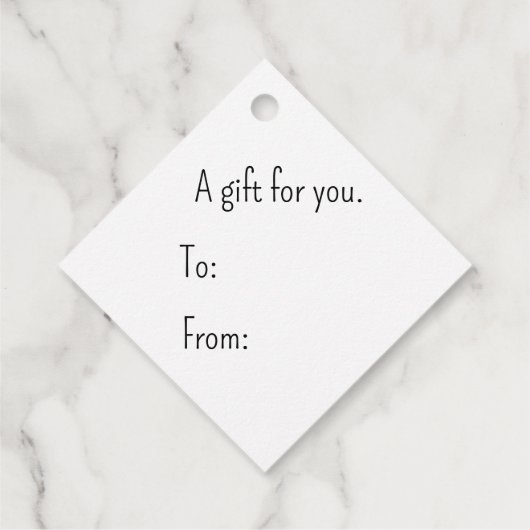 ヴィンテージ水彩ミスタントクリスマスギフトタグ フェイバータグ (裏面)