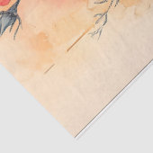 ヴィンテージ水彩ワイルドフラワーブーケデクページ 薄葉紙 (詳細)