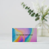 ヴィンテージ水彩伝統的名刺 名刺 (スタンド正面)