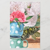 ヴィンテージ水彩園デコップスクラップブックペーパー (正面)