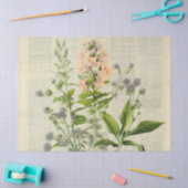 ヴィンテージ水彩天然野草 薄葉紙 (クラフト)