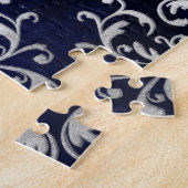 ヴィンテージ水彩天空ファンタジーフクロウ ジグソーパズル (側面)