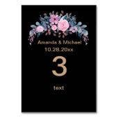 ヴィンテージ水彩座席表 テーブルナンバー (裏面)