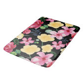 ヴィンテージ水彩植物花 バスマット (アングル)