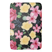 ヴィンテージ水彩植物花 バスマット (正面縦)