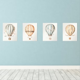 ヴィンテージ水彩温風船子供部屋