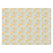 ヴィンテージ水彩秋秋の花植物学 テーブルクロス (正面(横))