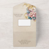 ヴィンテージ水彩童話 オールインワン招待状 (外側)