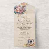 ヴィンテージ水彩童話 オールインワン招待状 (内側)