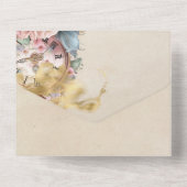 ヴィンテージ水彩童話 オールインワン招待状 (裏面)