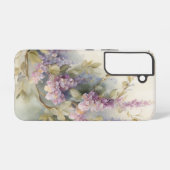 ヴィンテージ水彩紫藤 SAMSUNG GALAXYケース (裏面横)