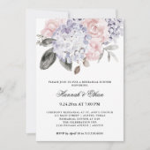 ヴィンテージ水彩紫陽花 | リハーサルディナー 招待状 (正面)